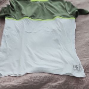 Old Navy Kids' Green and White Short Sleeve Tee